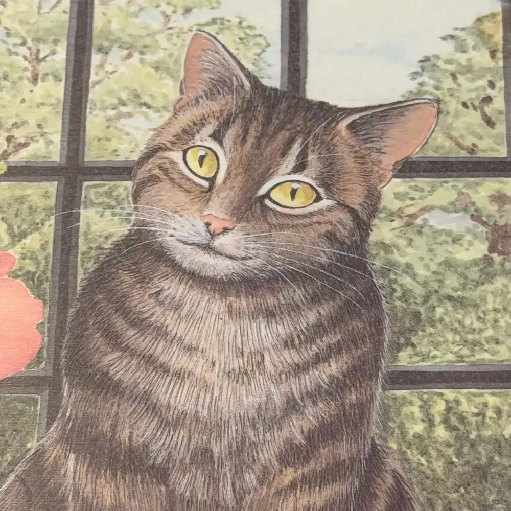 Wilscombe Collectible Melamine Tabby Cat Cutting Board by Jenny Barron